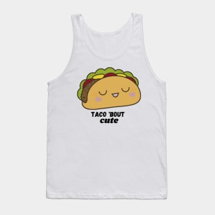 Taco 'Bout Cute Taco Food Sticker Colorful Cartoon Food Tank Top